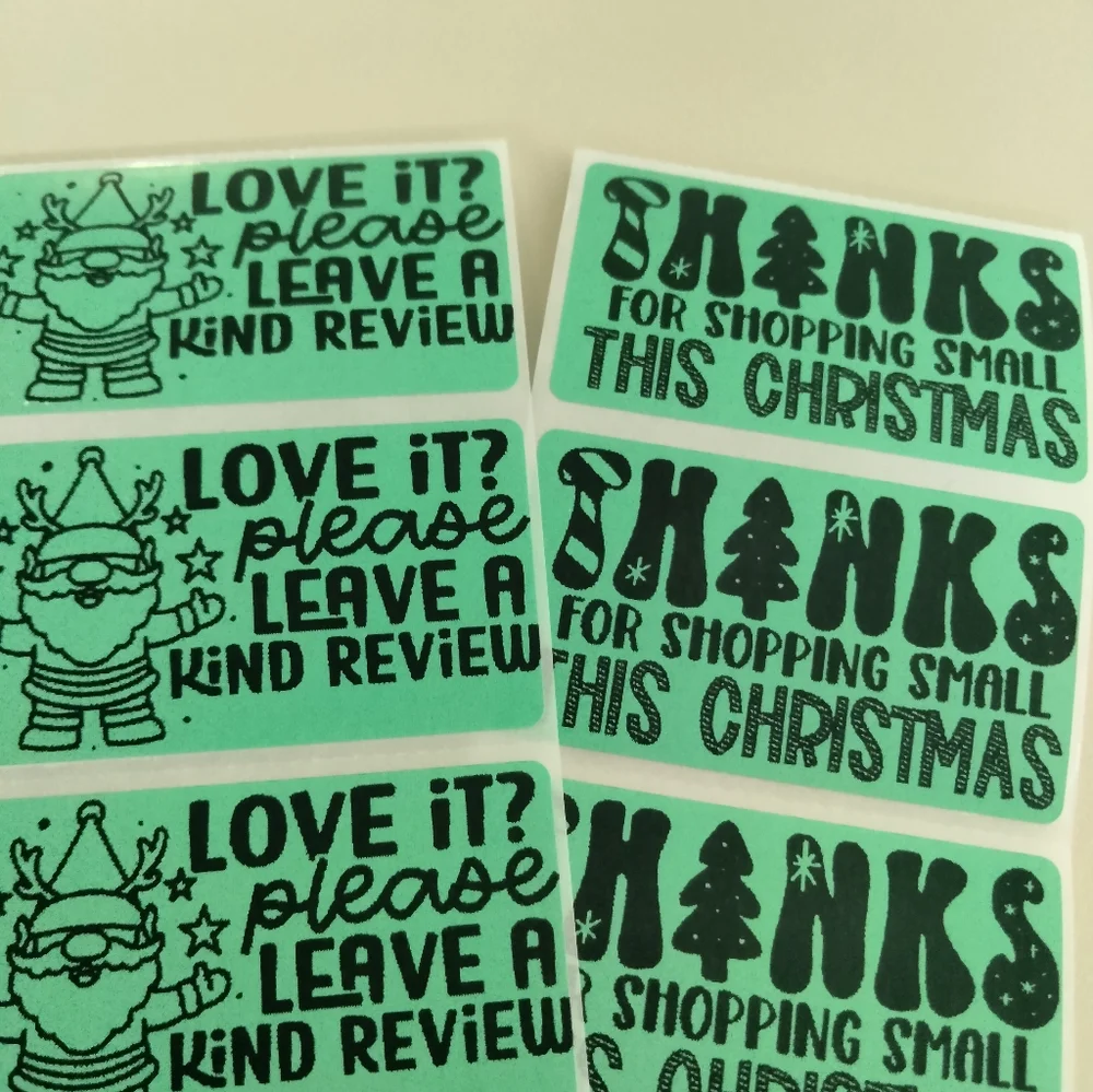 💙100 Christmas Pack- Shipping Labels Thermal Packaging Stickers 2.25